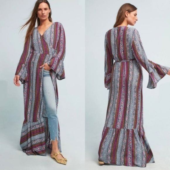 R. Vivimos Dresses & Skirts - NWT Anthropologie R. Vivimos Regina Wrap Kimono Maxi Dress Size L